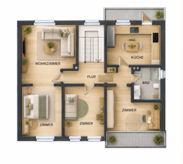 4-Zimmer-Wohnung mit Süd-Balkon in der Lüneburger Innenstadt - DieMaacklerOHG (27637)