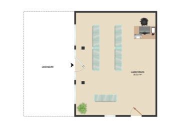 Lagerhalle mit Büro in verkehrsgünstiger Lage von Uelzen - Grundriss (13003)