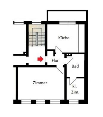 Möbliert einziehen: 1,5-Zimmer-Wohnung mit Südbalkon in zentraler Lage von Lüneburg - DieMaacklerOHG (19654)
