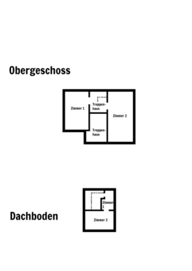 OFFENES BIETERVERFAHREN: Ideal für Handwerker - Sanierungsbedürftige Doppelhaushälfte - Grundriss_OG + DG (12034)