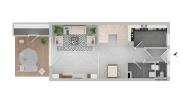 Auf die Lage kommt es an. Von hier aus können Sie Lüneburg noch besser genießen - Grundriss EG (14460)