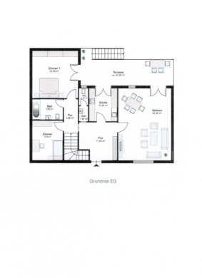 Sanierungbedürftiges Einfamilienhaus in naturnaher Umgebung von Häcklingen - Grundriss EG (19792)