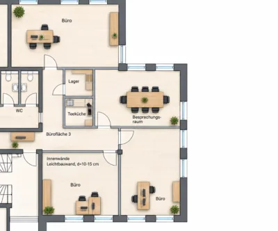Moderne Büroflächen mit großzügiger Dachterrasse – flexible Raumaufteilung für Ihr Unternehmen - DieMaacklerOHG (27855)
