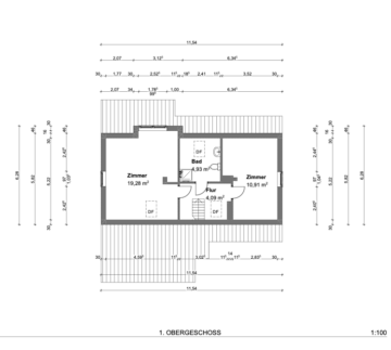 Gepflegtes Einfamilienhaus in ruhiger Lage von Lauenburg- 131 m² Wohnfläche & Gartenidylle - Obergeschoss (19334)