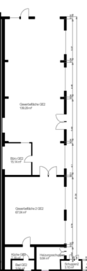 Attraktive Lager- und Produktionshalle in Adendorf- 232 m² - Grundriss (21676)