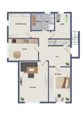 Familienfreundlicher Bungalow am Feldrand von Reppenstedt - 127 m² mit großem Keller - Grundriss Kellergeschoss (17313)